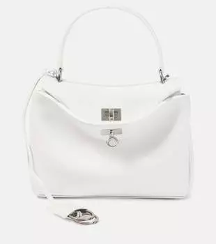 Кожаная мини-сумка Rodeo Balenciaga, белый