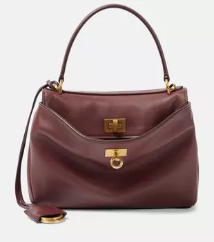 Кожаная мини-сумка Rodeo Balenciaga, Dark Burgundy