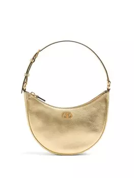 Кожаная мини-сумка с логотипом Valentino Garavani, золотой