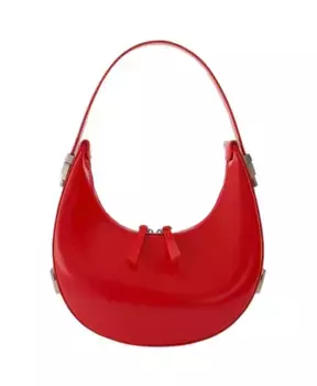 Кожаная мини сумка с магнитной застежкой Osoi, красный