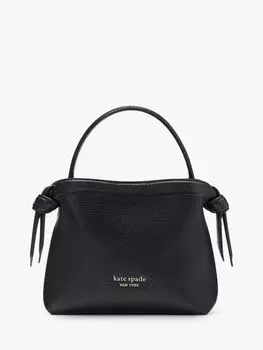 Кожаная мини-сумка-тоут Kate Spade New York Knott, черная