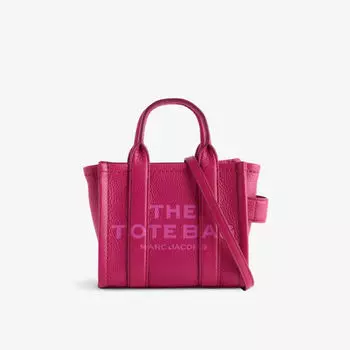Кожаная мини-сумка-тоут Marc Jacobs, розовый