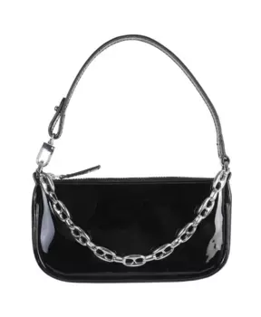 Кожаная мини сумочка Rachel By Far, черный