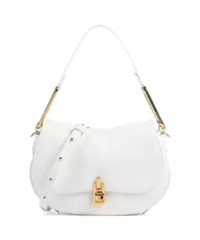 Кожаная наплечная сумка Cocinelle Magie Soft, белый