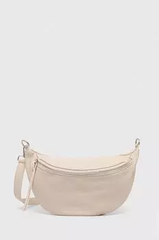 Кожаная поясная сумка Answear Lab, бежевый