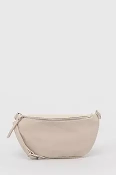 Кожаная поясная сумка Answear Lab, бежевый
