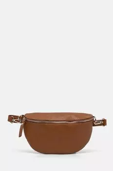 Кожаная поясная сумка Answear Lab, коричневый