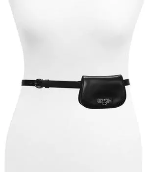 Кожаная поясная сумка Frye, черный