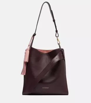 Кожаная поясная сумка-хобо Medium Givenchy, бордовый
