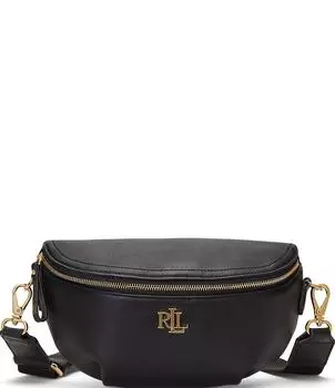 Кожаная поясная сумка Lauren Ralph Lauren Marcy, черный