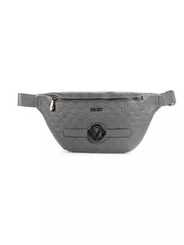 Кожаная поясная сумка Mickey с монограммой Mario Valentino, цвет Charcoal