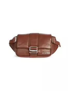 Кожаная поясная сумка с подкладкой 'La Banane Bambimou' Jacquemus, коричневый