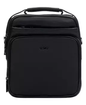 Кожаная поясная сумка с регулируемым ремнем Estro, черный