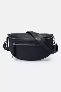 Кожаная поясная сумка со съемным ремнем через плечо Massimo Castelli, синий