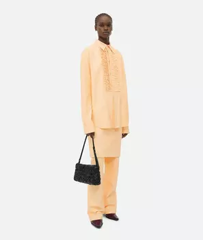 Кожаная рубашка Bottega Veneta
