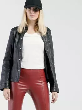 Кожаная рубашка Cbl, черный