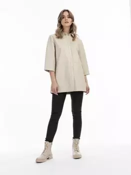 Кожаная рубашка Dreimaster, белый