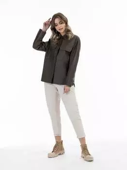 Кожаная рубашка Dreimaster, коричневый