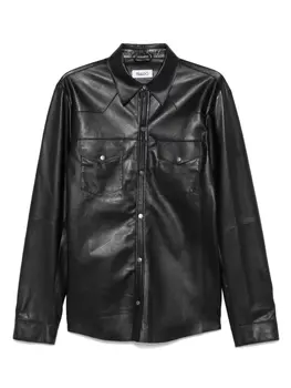 Кожаная рубашка ERALDO, черный