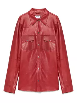 Кожаная рубашка ERALDO, красный