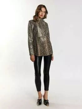 Кожаная рубашка Faina, бежевый