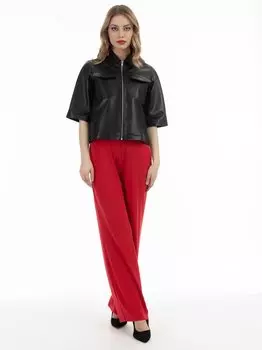 Кожаная рубашка Faina, черный