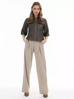 Кожаная рубашка Faina, коричневый