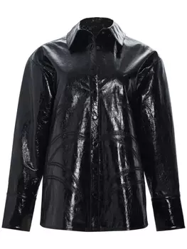 Кожаная рубашка Shaili Retrofete, черный