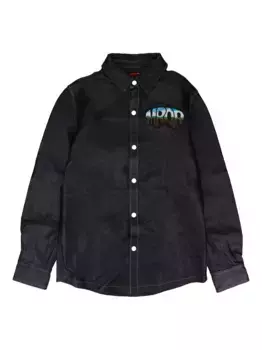 Кожаная рубашка Who Decides War, черный