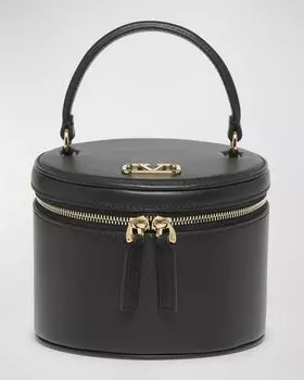 Кожаная шкатулка для драгоценностей VLOGO Valentino Garavani, цвет Nero