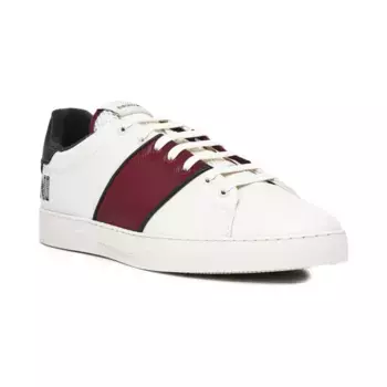 Кожаная спортивная обувь Emporio Armani, бежевый