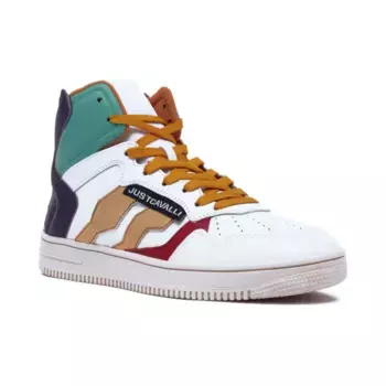 Кожаная спортивная обувь Just Cavalli, белый