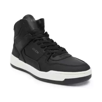 Кожаная спортивная обувь Виченца Guess, черный