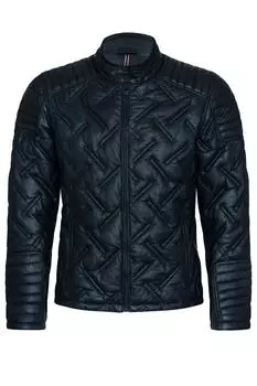 Кожаная стеганая косуха - Манаус Infinity Leather, черный