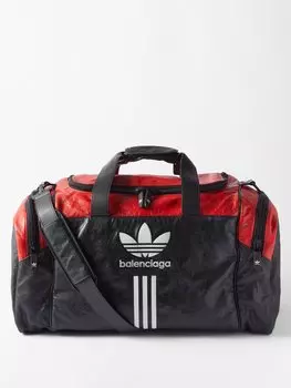 Кожаная сумка adidas x Balenciaga, черный