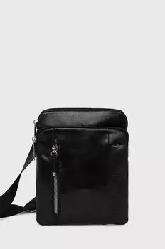 Кожаная сумка Aeronautica Militare, черный