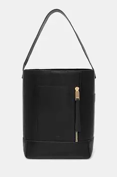 Кожаная сумка ALBA HOBO Allsaints, черный