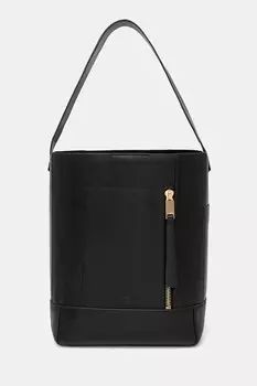 Кожаная сумка AllSaints ALBA HOBO, черный