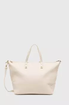 Кожаная сумка Answear Lab, бежевый