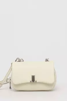 Кожаная сумка Answear Lab, бежевый