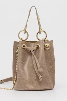 Кожаная сумка Answear.Lab, бежевый