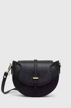 Кожаная сумка Answear Lab, черный
