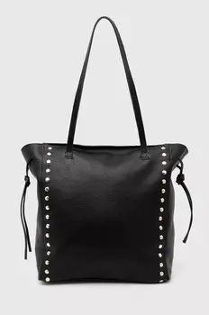 Кожаная сумка Answear Lab, черный