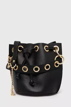 Кожаная сумка Answear Lab, черный