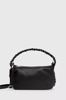 Кожаная сумка Answear Lab, черный