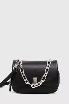 Кожаная сумка Answear Lab, черный