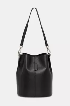 Кожаная сумка Answear.Lab, черный