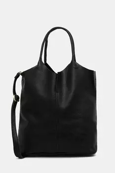 Кожаная сумка Answear.Lab, черный