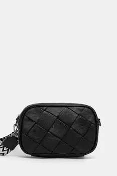 Кожаная сумка Answear.Lab, черный