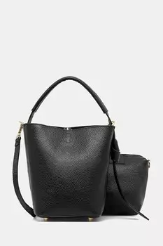 Кожаная сумка Answear.Lab, черный